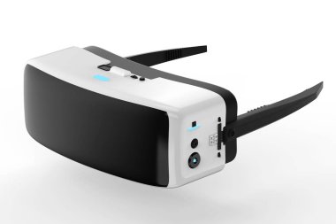 VR kulaklık beyaz arka plan üzerinde