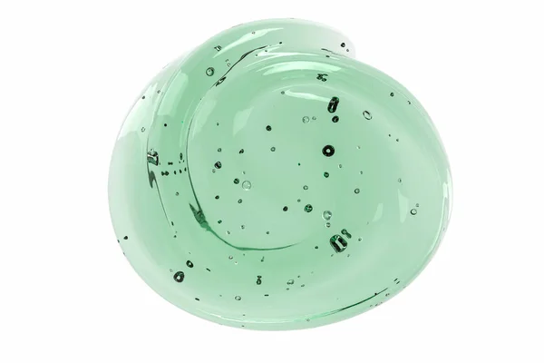 Gel cosmético verde isolado em branco — Fotografia de Stock