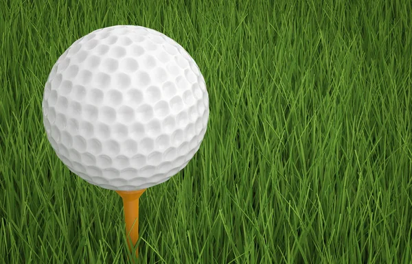 Bola de golfe em T — Fotografia de Stock