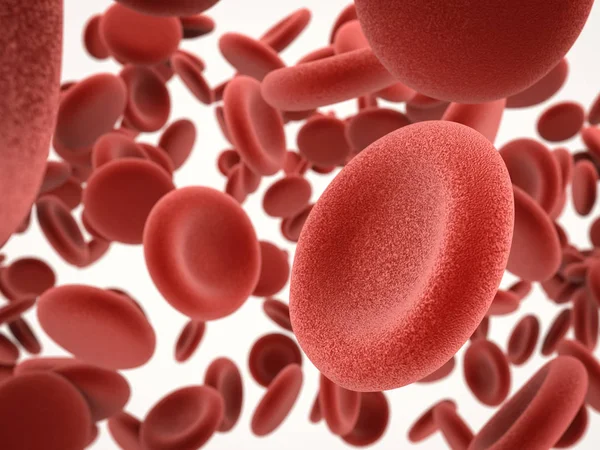 Vörös vérsejtek véna — Stock Fotó