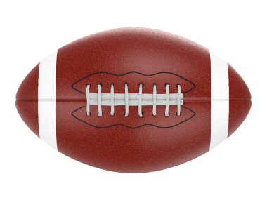 Futbol topu üzerinde beyaz izole