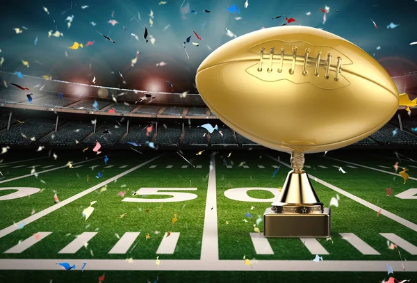 American Football Trophy — Stockfoto