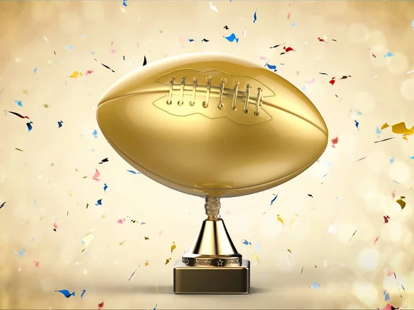 American football trophy — Stock Photo, Image