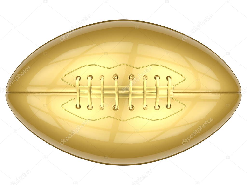 golden american football ball