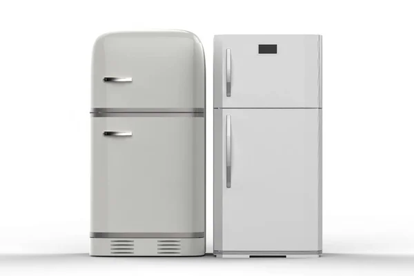 Two style refrigerators — Stock Photo, Image