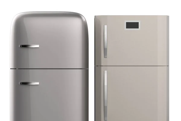 Two style refrigerators — Stock Photo, Image