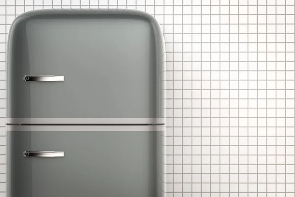 Ретро дизайну холодильник — стокове фото
