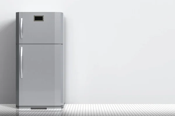 空白の灰色の冷蔵庫 — ストック写真