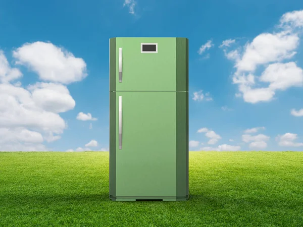 Umweltfreundlicher Kühlschrank — Stockfoto