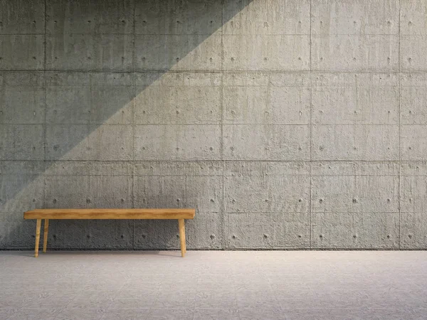 Empty wooden bench outdoor — Stock Photo, Image