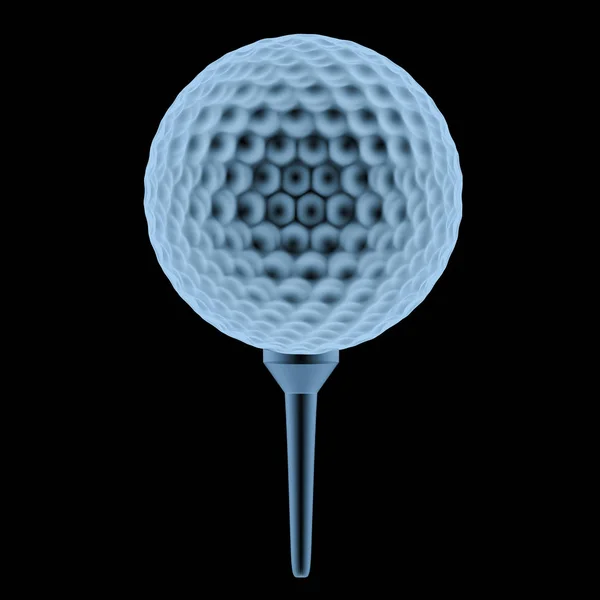 X ray golfboll på tee — Stockfoto