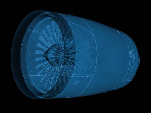 X-ray jet engine — стоковое фото