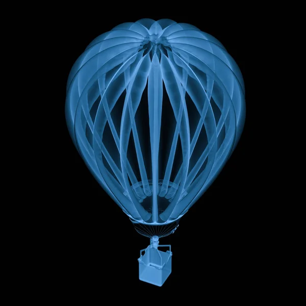 X-ray hőlégballon elszigetelt fekete — Stock Fotó