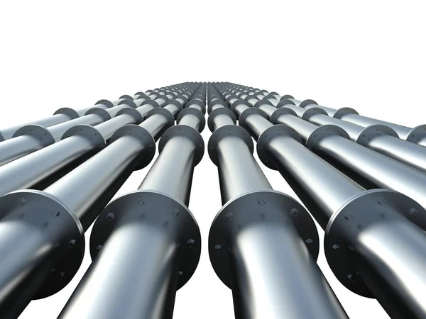 Metall pipeline isolerade — Stockfoto