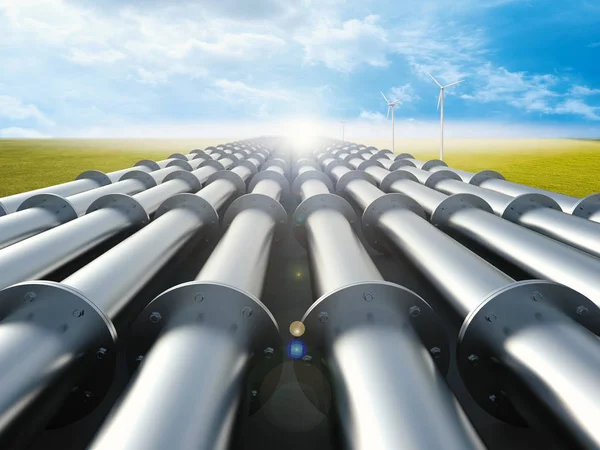 metal boru hattı açık