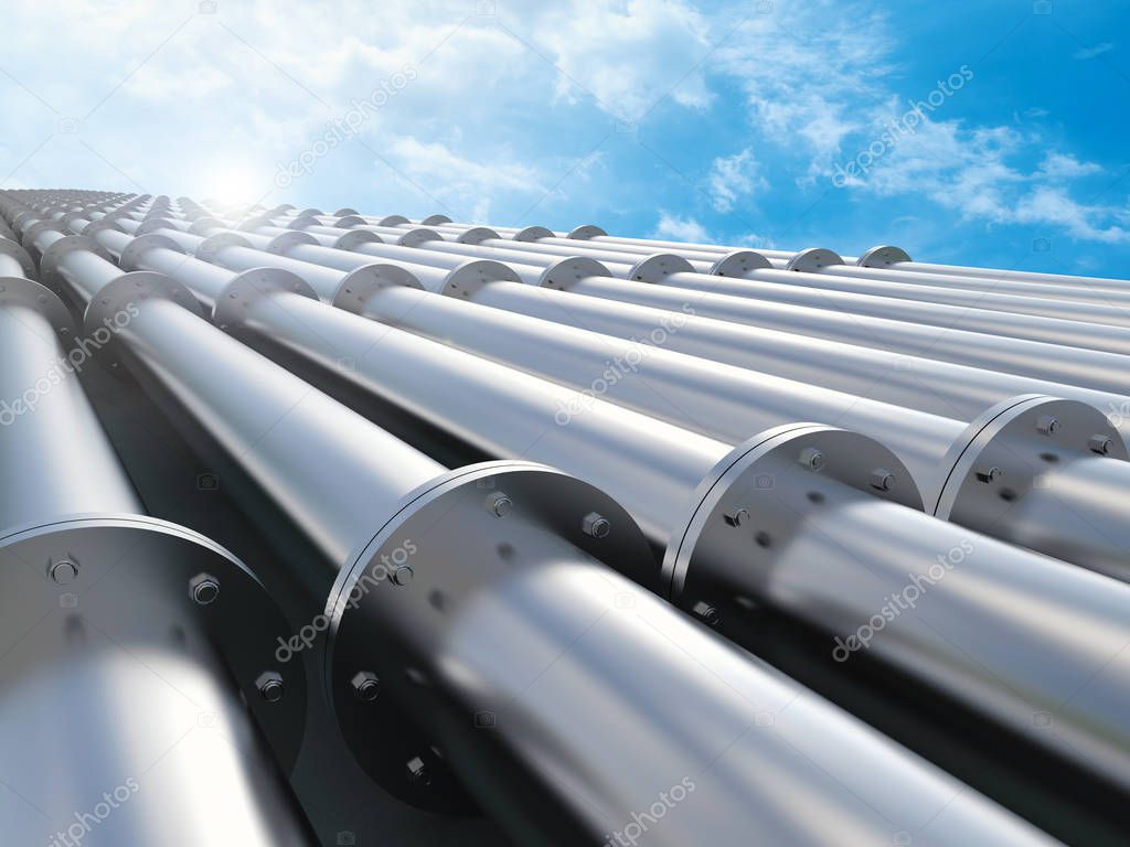 metal pipeline outdoor