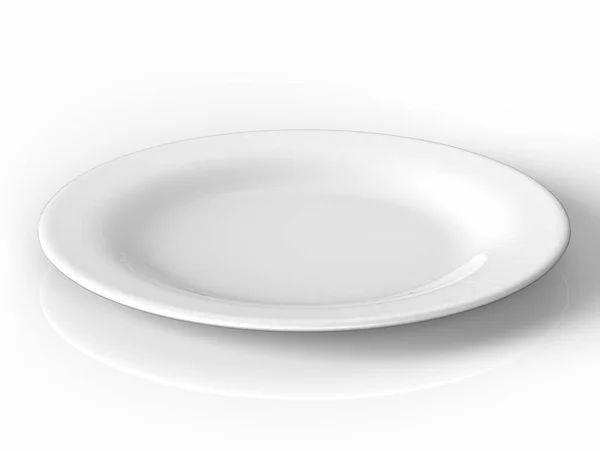 Hidangan putih kosong — Stok Foto