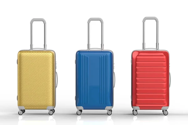 Три важкі багажі — стокове фото