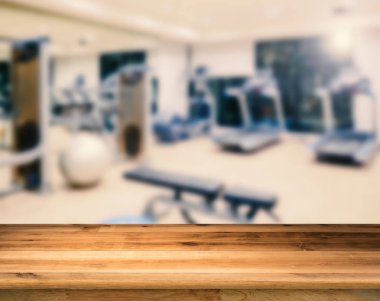 egzersiz jimnastik salonu arka plan ile ahşap zemin