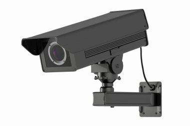 CCTV kamera veya beyaz izole güvenlik kamerası