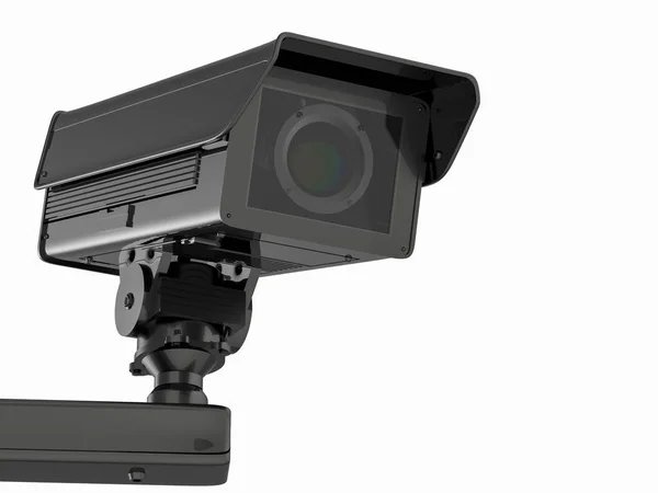 Cámara cctv o cámara de seguridad aislada en blanco — Foto de Stock