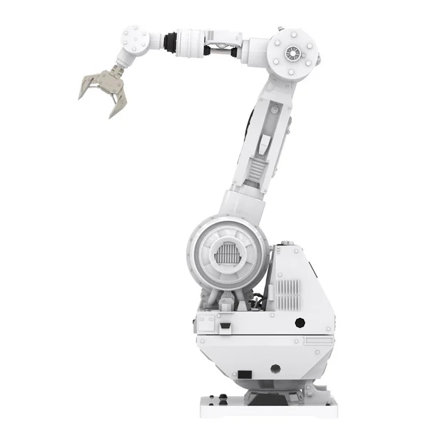 Weißer Roboterarm — Stockfoto