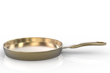 Beyaz arka plan üzerinde boş tava