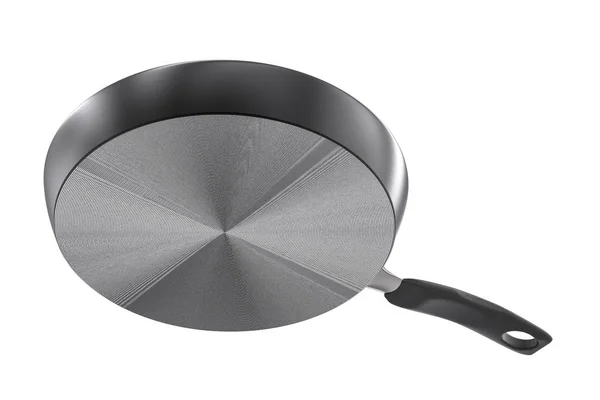 Under black pan on white background — Stock Photo, Image