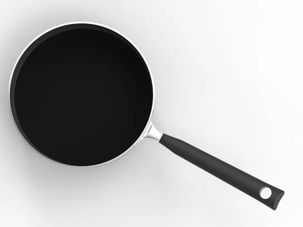 Lege zwarte pan — Stockfoto