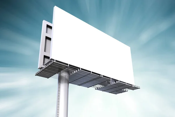 Blank white billboard — Stock Photo, Image