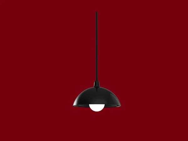 Lampe suspendue noire — Photo