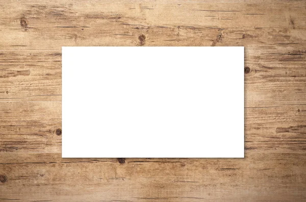 Weiße leere Visitenkarte — Stockfoto