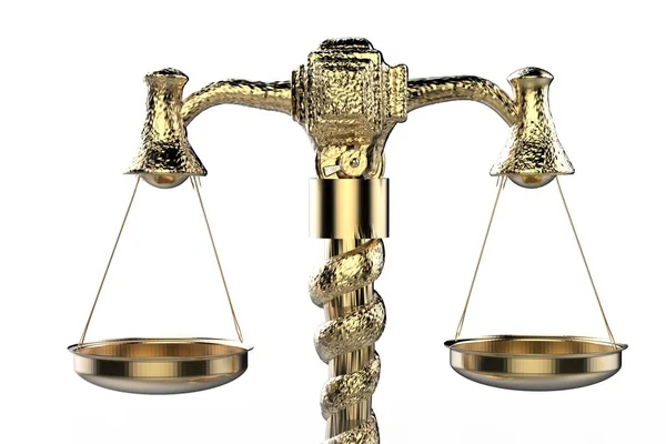 Golden law scale — Stock Photo, Image