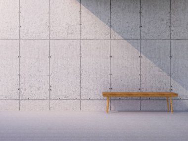 boş ahşap Bank açık