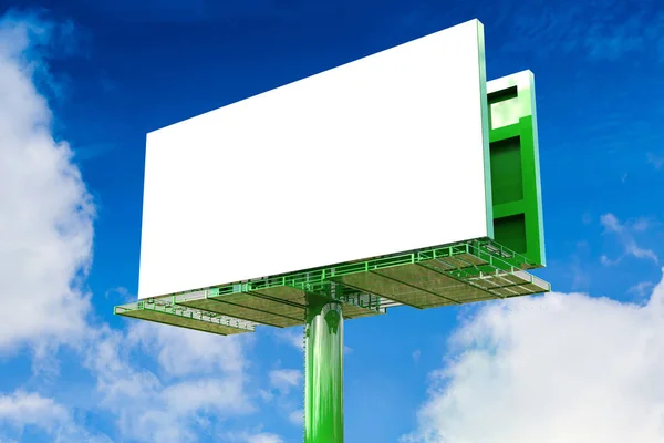 Biały billboard puste — Zdjęcie stockowe