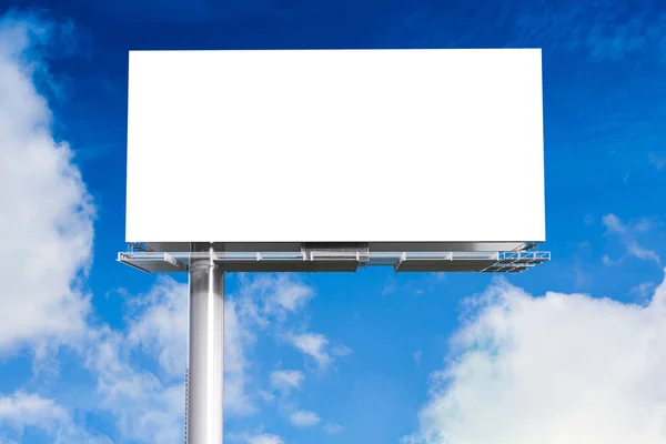 Λευκό κενό billboard — Φωτογραφία Αρχείου