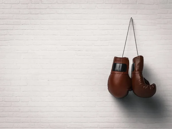 Red boxing gloves — Stock Photo, Image