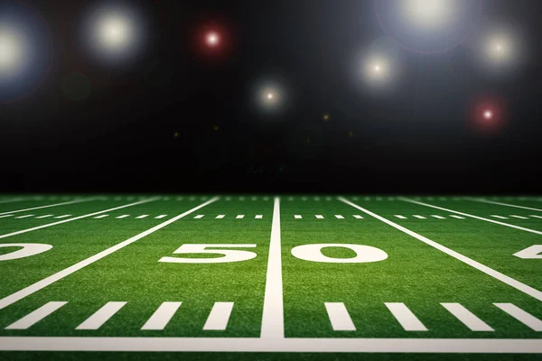 American football field Stock Image