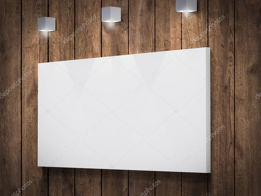 white blank frame