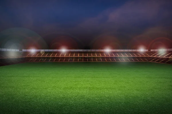 Stadium with soccer field — Stock Photo, Image