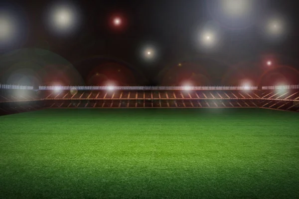 Stadion med fotbollsplan — Stockfoto