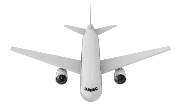 Λευκό mock up αεροπλάνο — Φωτογραφία Αρχείου