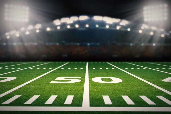 American football field Stock Image