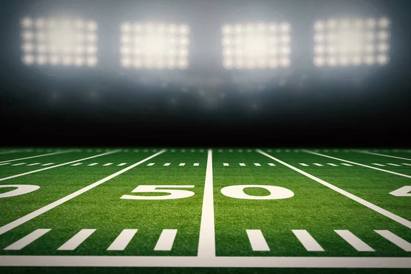 American football field Royalty Free Stock Photos