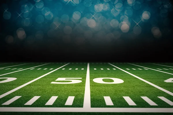 American football field Royalty Free Stock Images