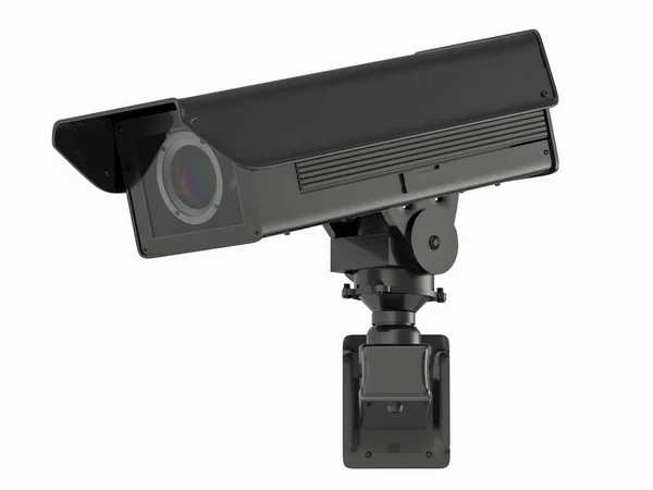 Telecamera cctv o telecamera di sicurezza isolata su bianco — Foto Stock