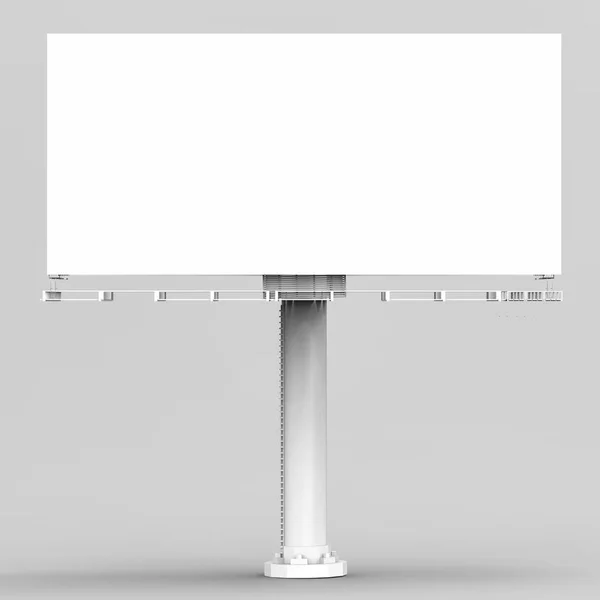 Üres fehér billboard — Stock Fotó