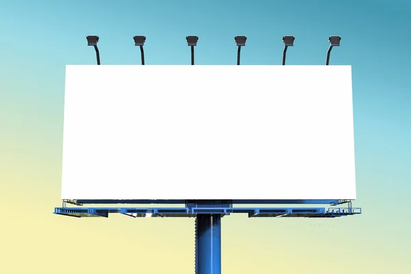 White blank billboard — Stock Photo, Image