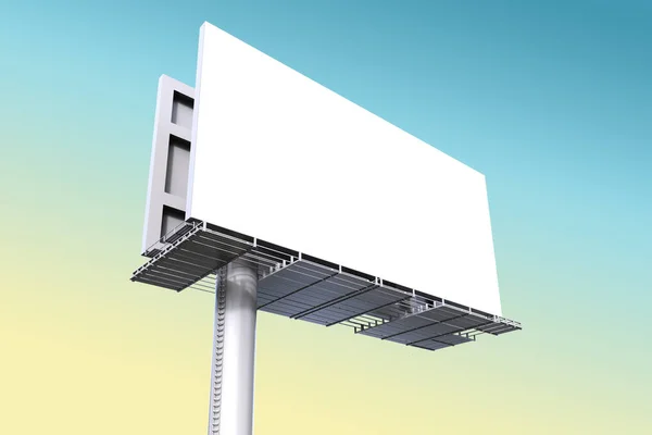 Witte lege billboard — Stockfoto