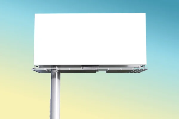 Fehér üres billboard — Stock Fotó
